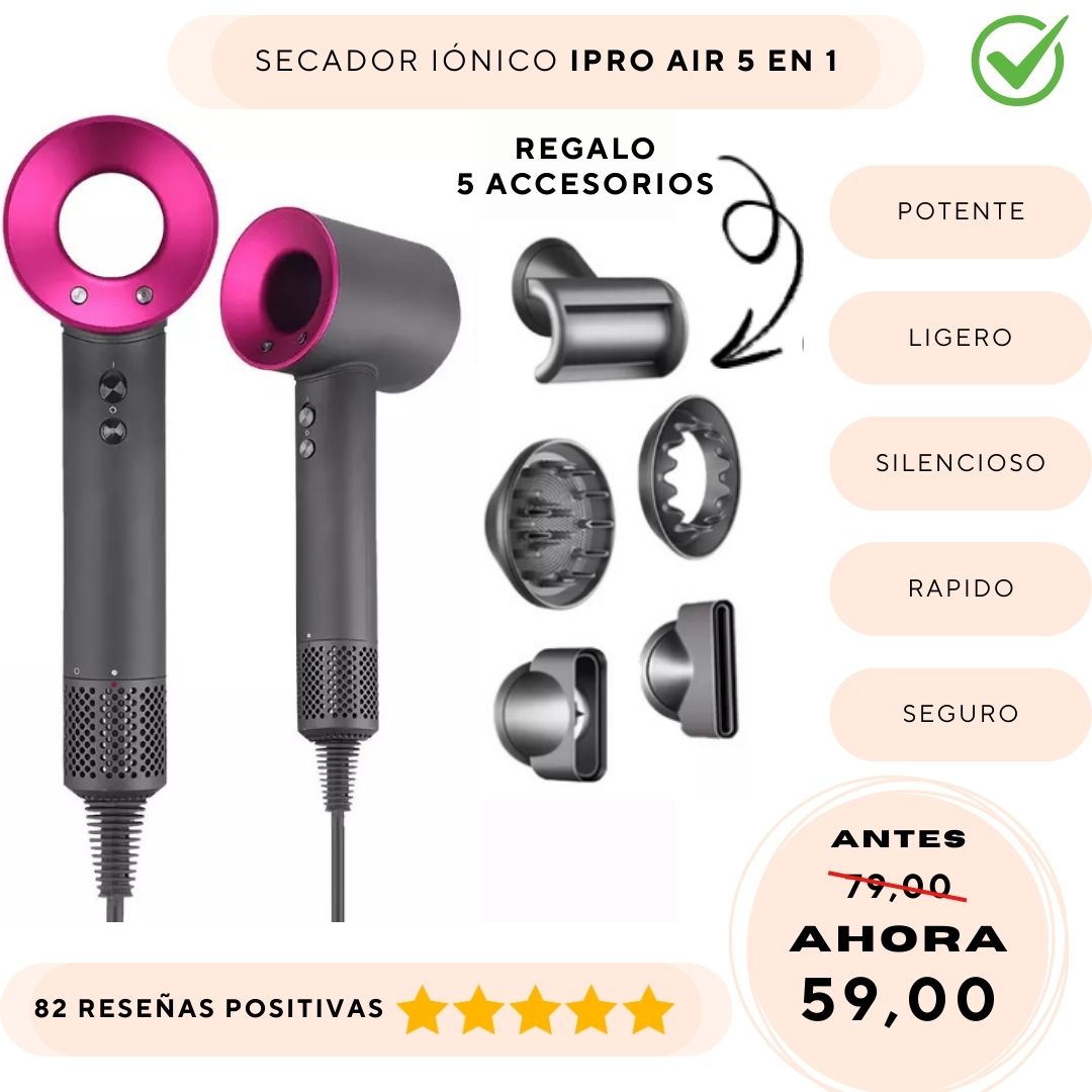 Secador iónico iPro Air 5 en 1