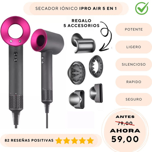 Secador iónico iPro Air 5 en 1